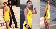 Irina Shayk pozuje w żółtej mini!