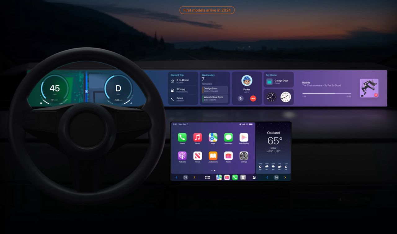 Nowy Apple CarPlay trafi do aut w 2024 roku. Obsłuży wszystkie ekrany