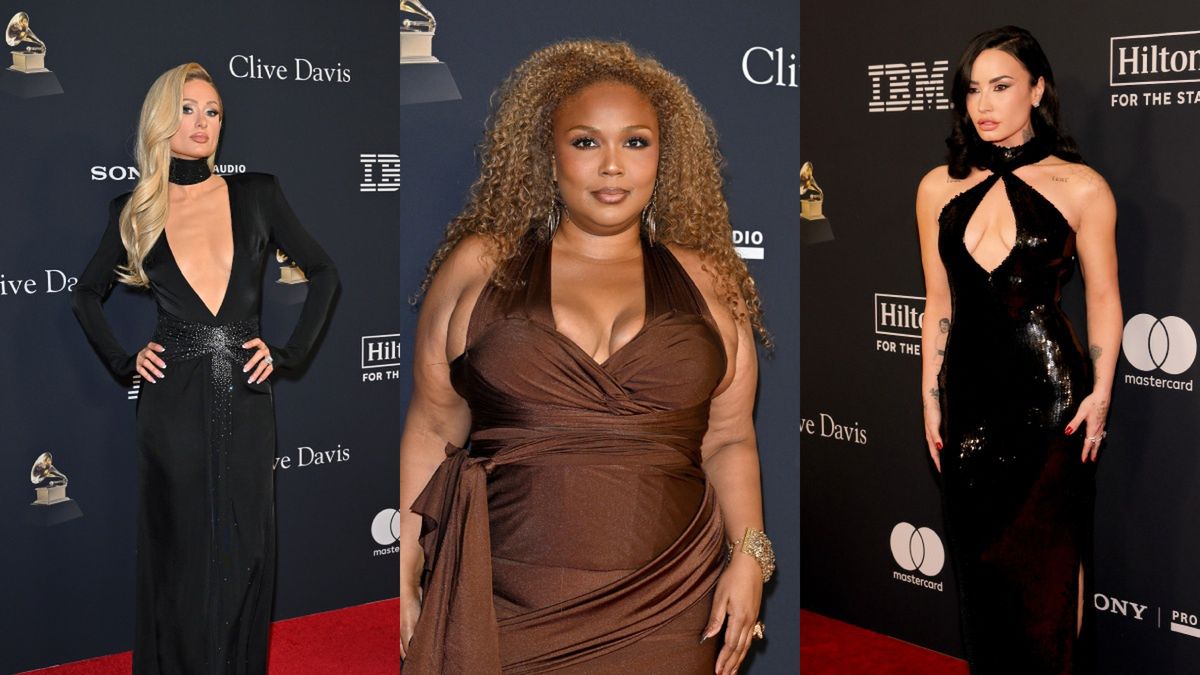Paris Hilton, Lizzo i Demi Lovato na imprezie przed Grammy