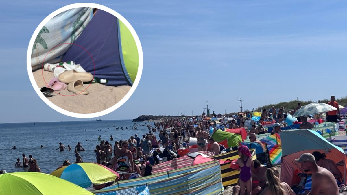 Zdjęcia z plaży we Władysławowie