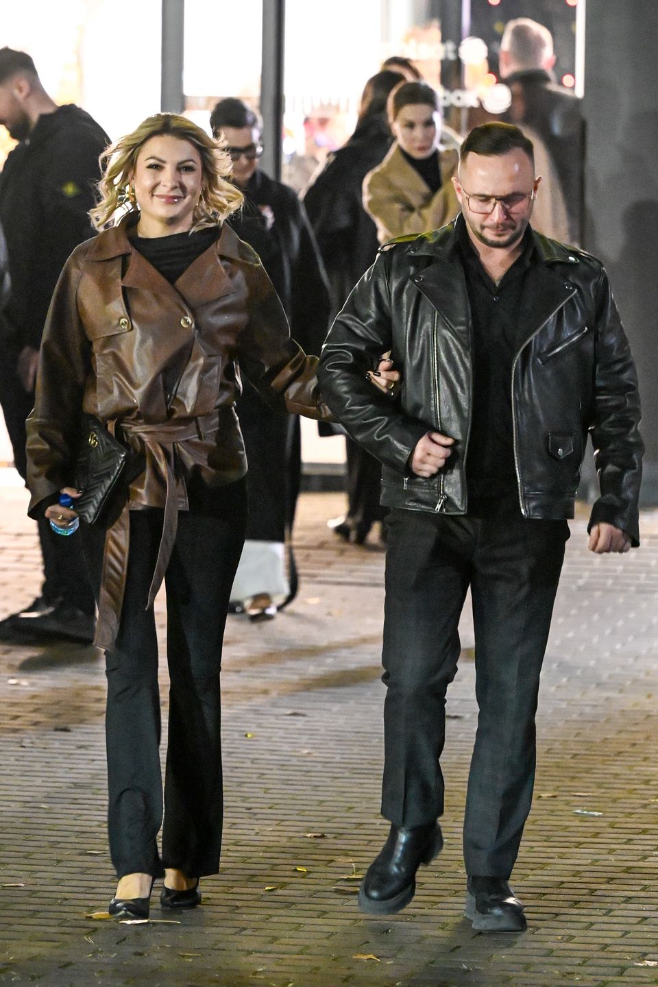 Magdalena Narożna z partnerem