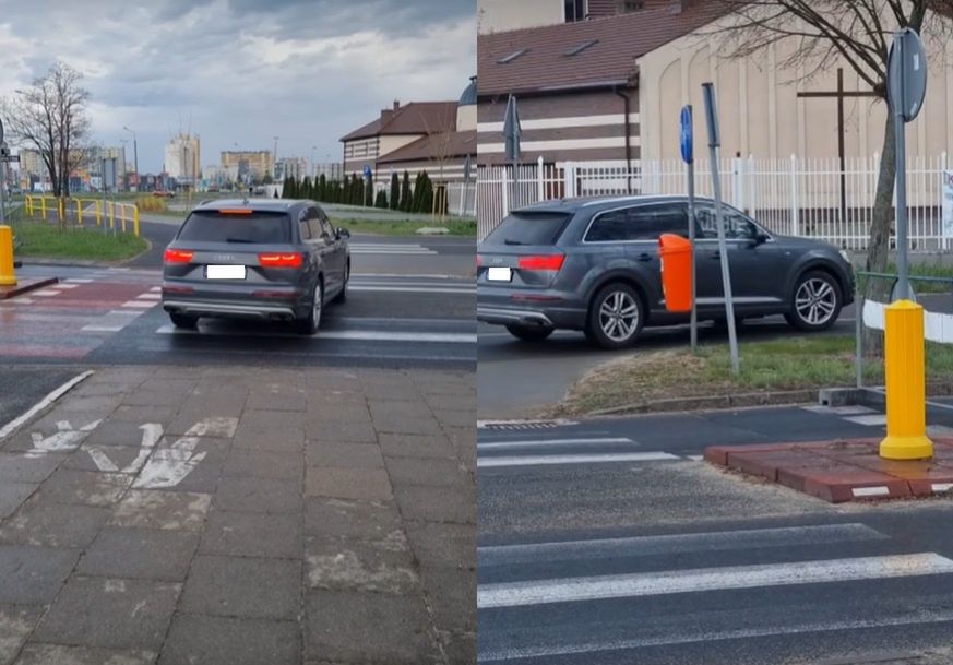 Jest nagranie z Torunia. Skandaliczne zachowanie kierowcy audi