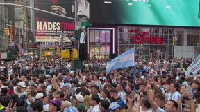 "Ludzie powariowali". Argentyńczycy opanowali Times Square