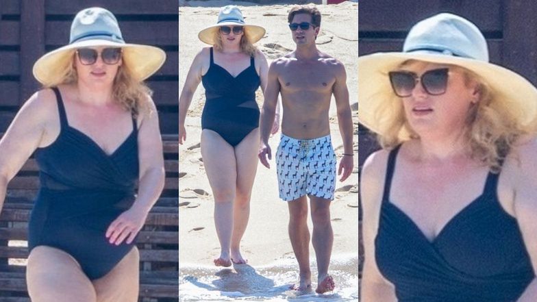 Rebel Wilson eksponuje szczupłą sylwetkę na plaży z ukochanym (ZDJĘCIA)