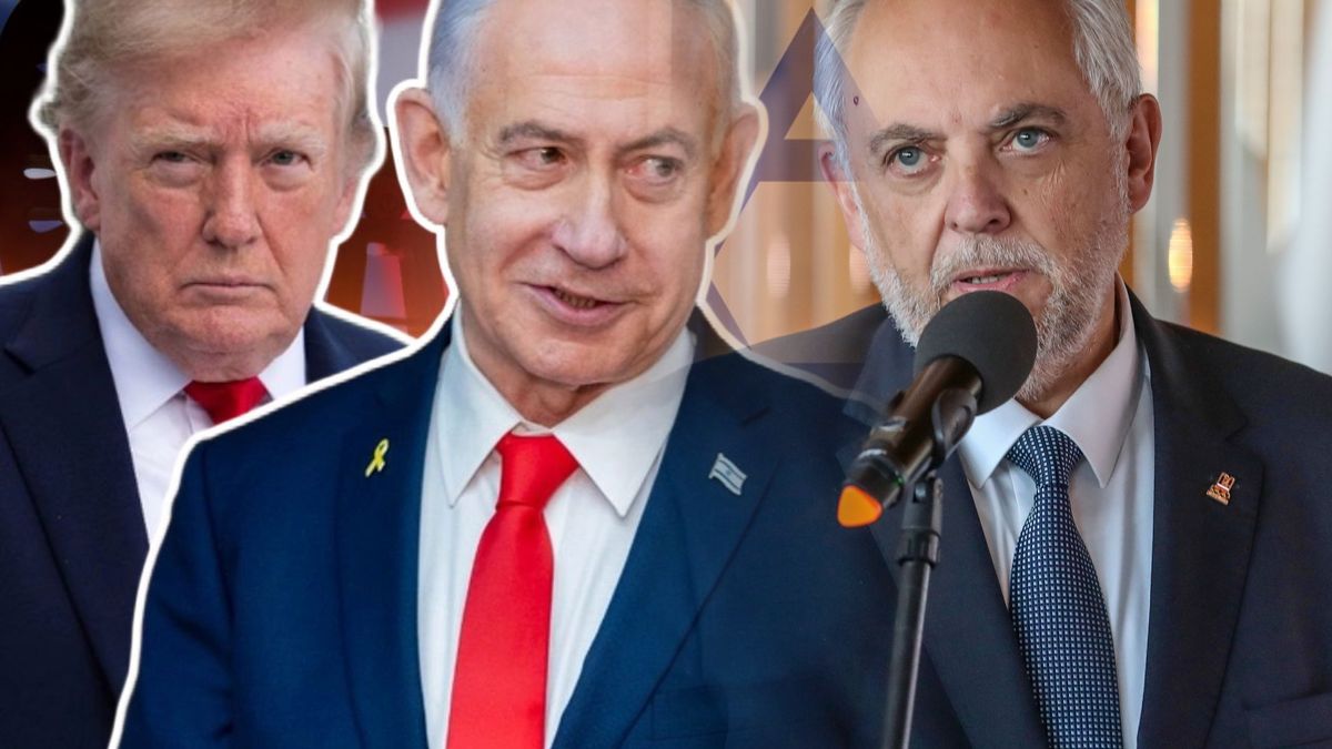 Donald Trump, Benjamin Netanjahu i Marek Pałus