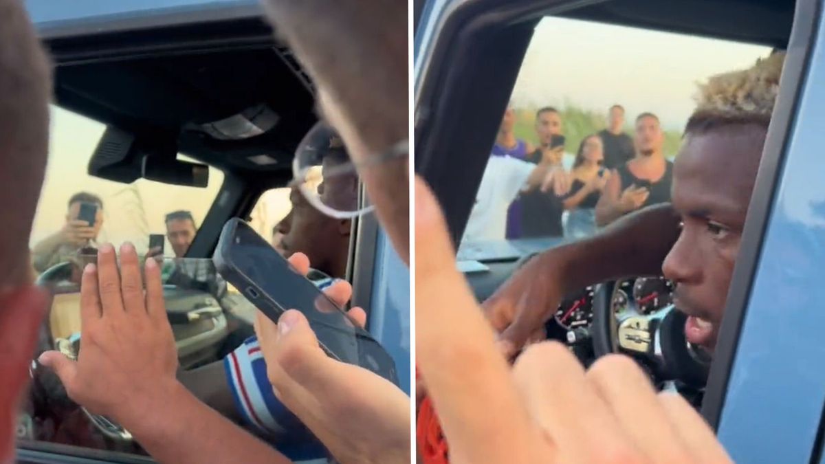 Rozwścieczony Victor Osimhen w czasie spotkania z kibicami