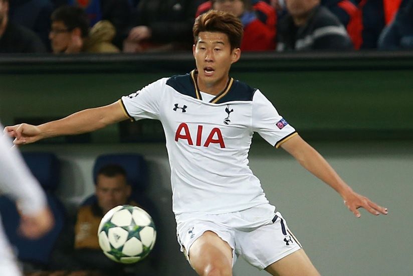 Heung Min-Son w barwach Tottenhamu Hotspur