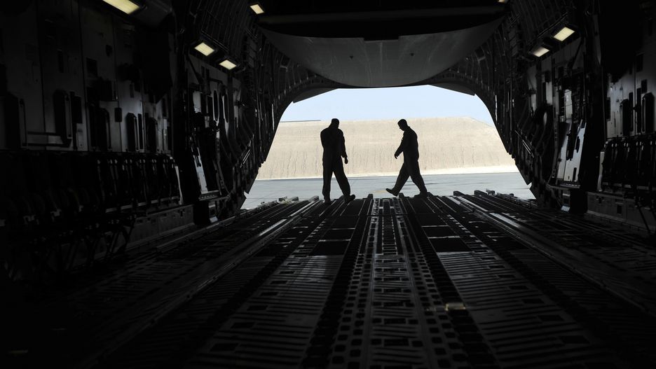 Wnętrze C-17A Globemaster III - zdjęcie ilustracyjne