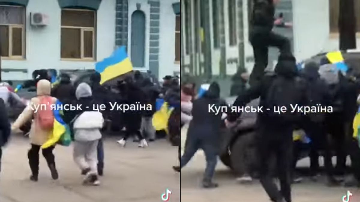 Ukraińcy walczą z Rosjanami 