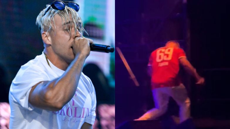 Skolim oberwał kamieniem podczas koncertu.