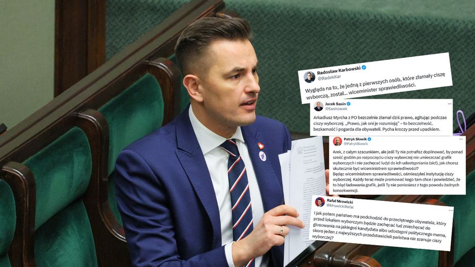 Po wpisie Arkadiusza Myrchy w sieci 