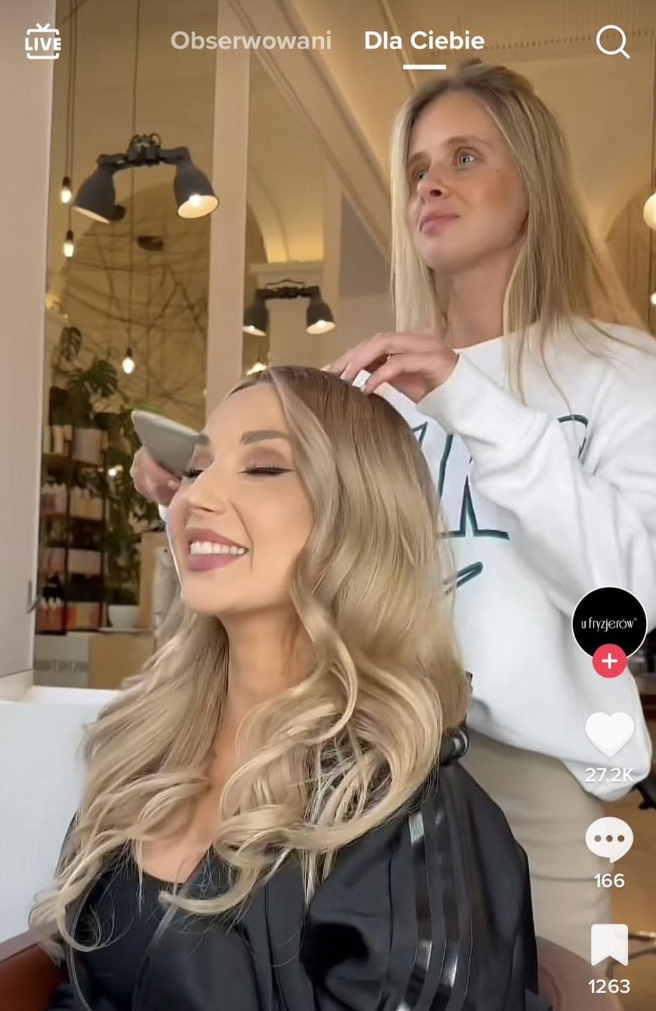 Cleo w nowej fryzurze