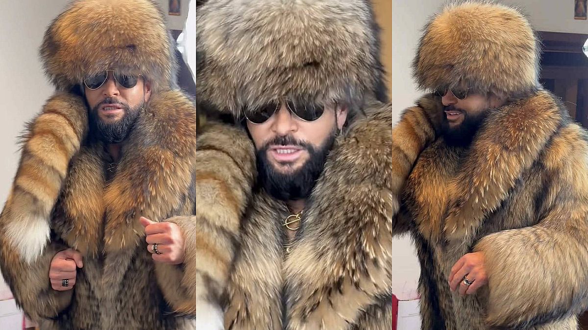 Krzysztof Rutkowski w futrze