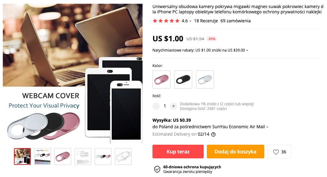 Okej, zaklejacie kamerki w laptopach. A w telefonach? 4