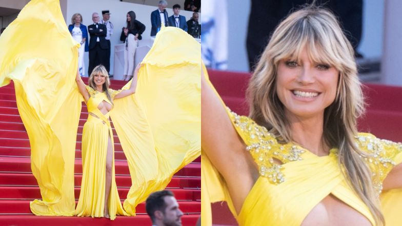 Heidi Klum w odważnej sukni w Cannes