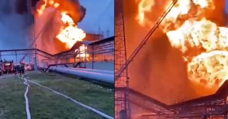Eksplozja w składzie ropy w Kraju Krasnodarskim. Dwóch strażaków rannych