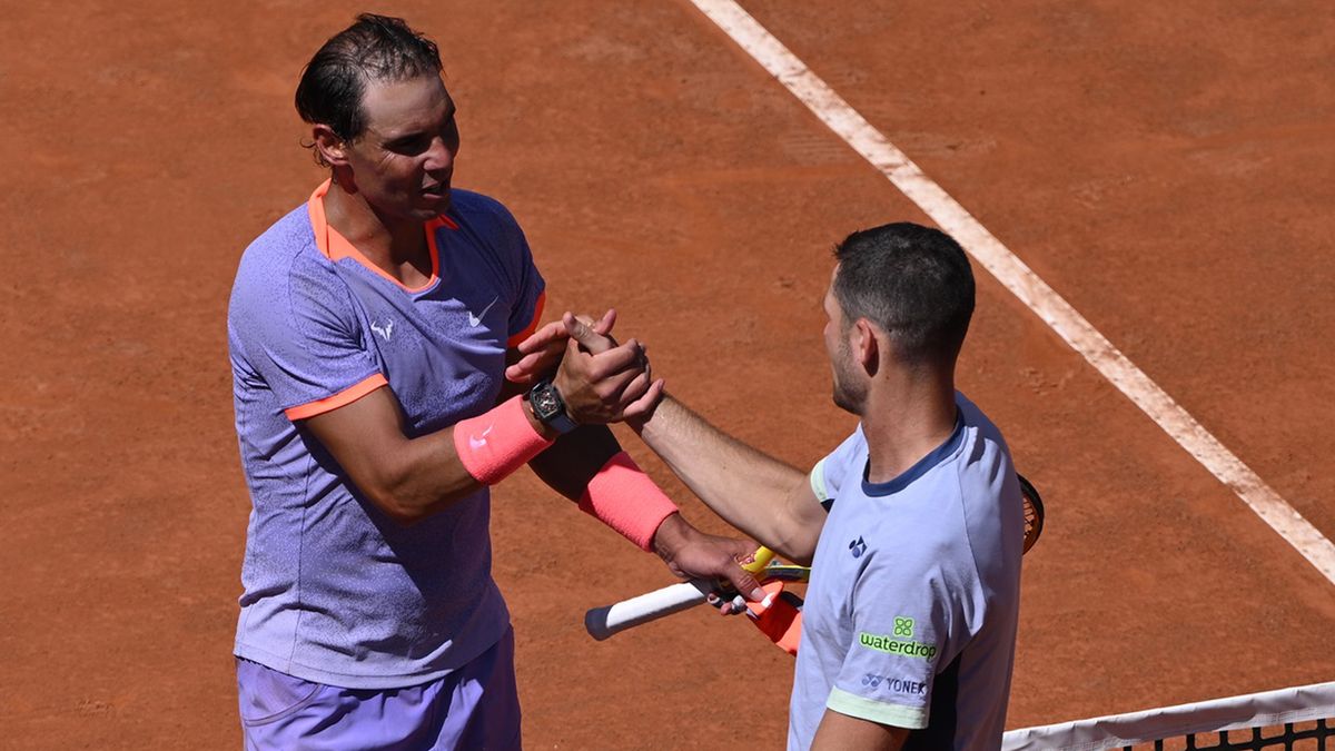 Getty Images / Mike Hewitt / Na zdjęciu: Rafael Nadal i Hubert Hurkacz