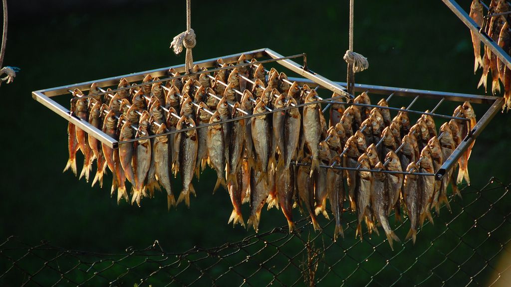 Suszone mięso z ryb o białym mięsie