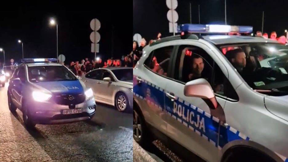 Policjanci podczas wyścigu we Wrocławiu