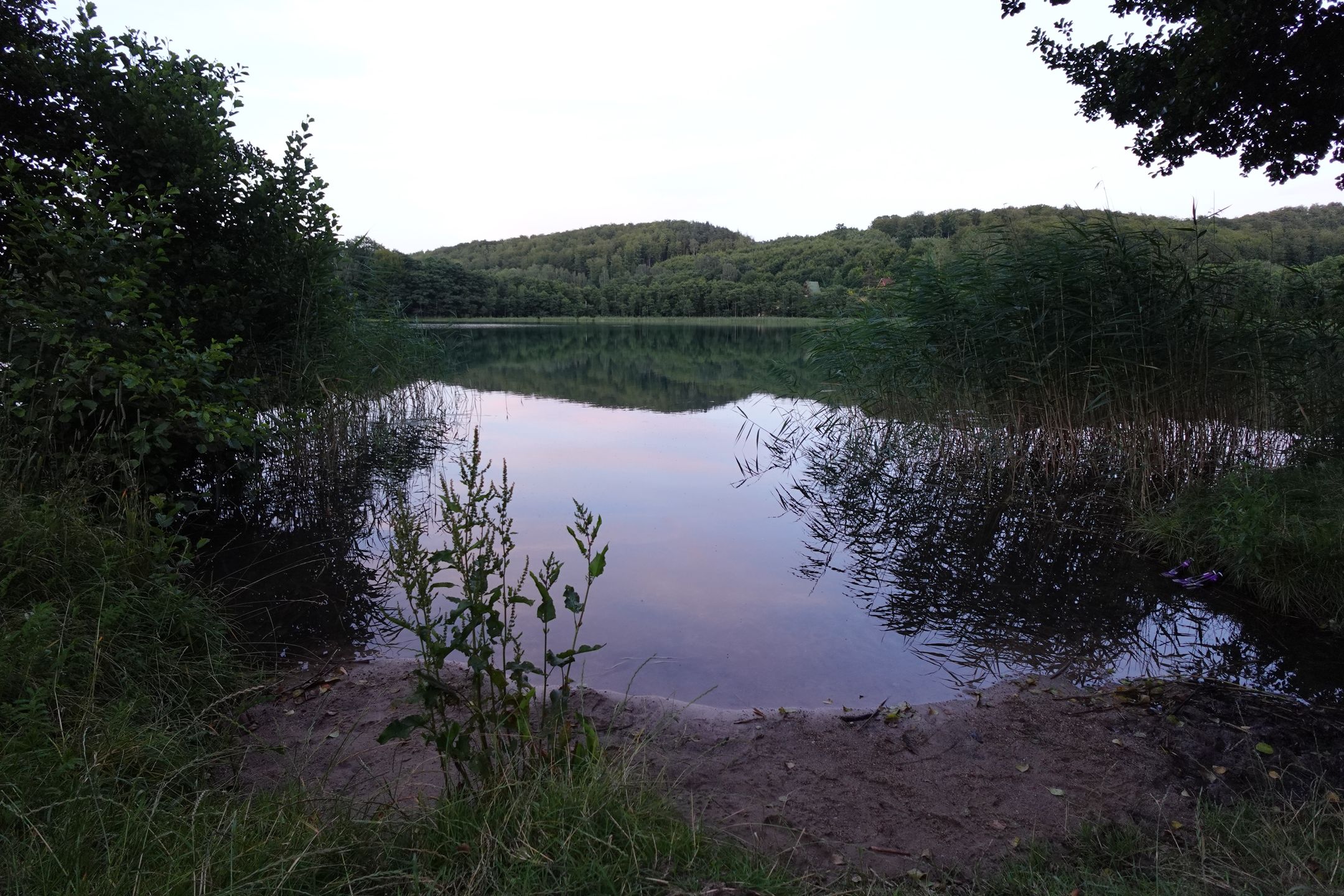 Biwak nad jeziorem na Kaszubach 