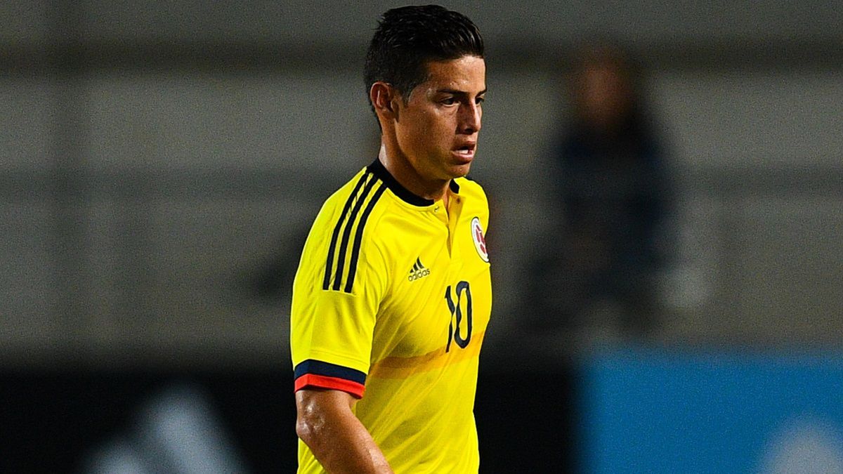 Getty Images / Na zdjęciu: James Rodriguez w meczu reprezentacji Kolumbii 