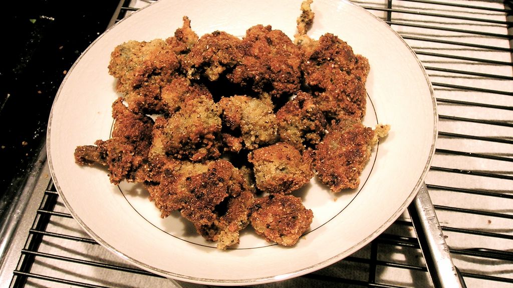 Smażona ostryżyca amerykańska w panierce