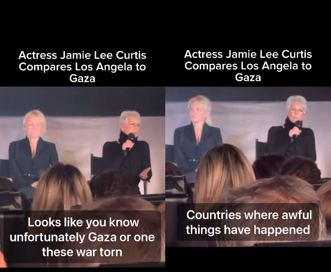 Surprising words from Jamie Lee Curtis