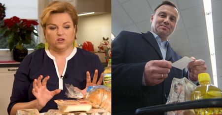 Katarzyna Bosacka odtworzyła "koszyk Dudy". Różnica w rachunkach z 2015 i 2022 roku ZWALA Z NÓG