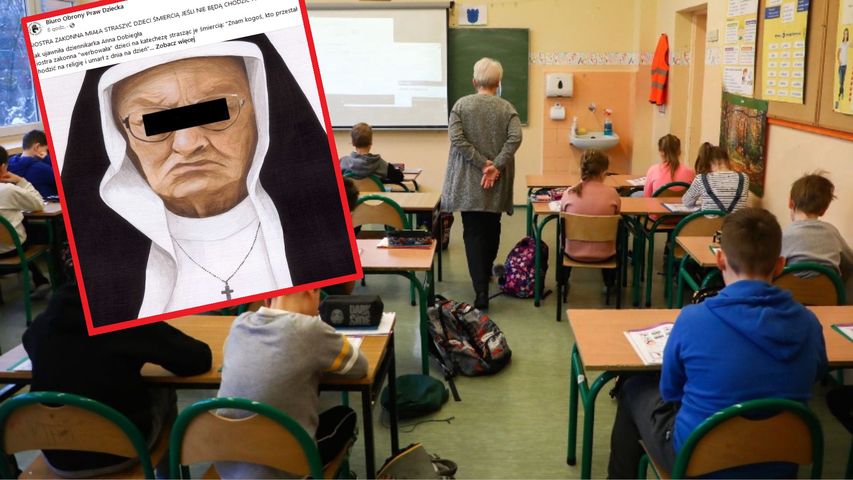 Katechetka werbuje uczniów na lekcje religii. "Znam kogoś, kto przestał chodzić na religię i umarł z dnia na dzień"