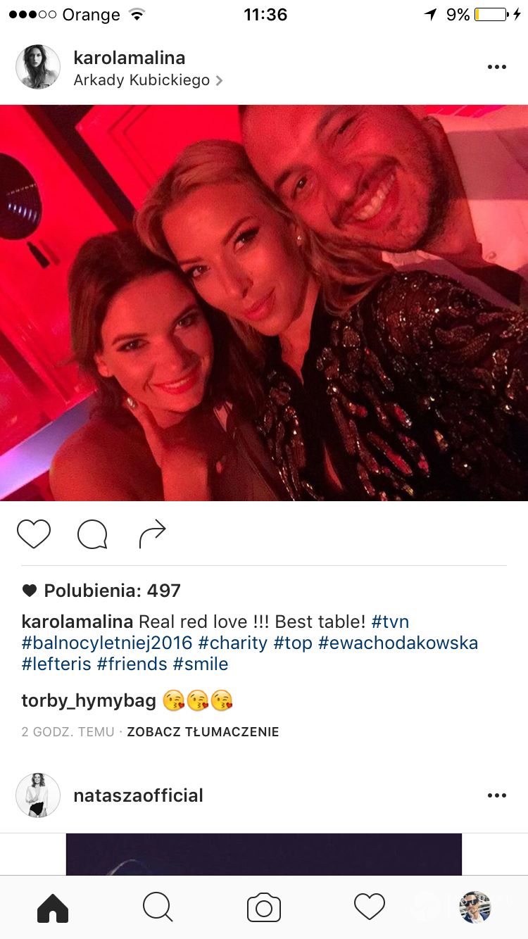 Ewa Chodakowska z mężem i Karolina Malinowska - Bal TVN 2016