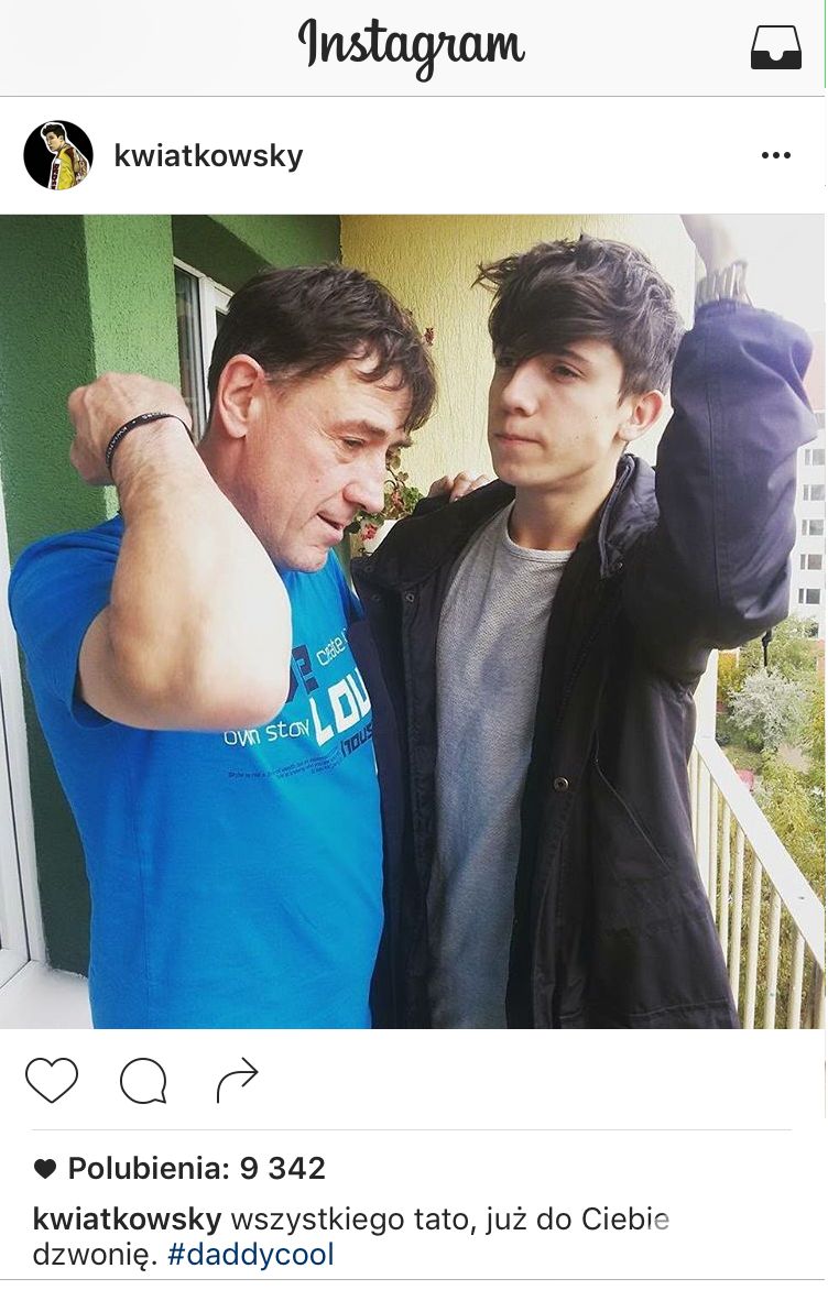 Dawid Kwiatkowski obchodzi Dzień Ojca