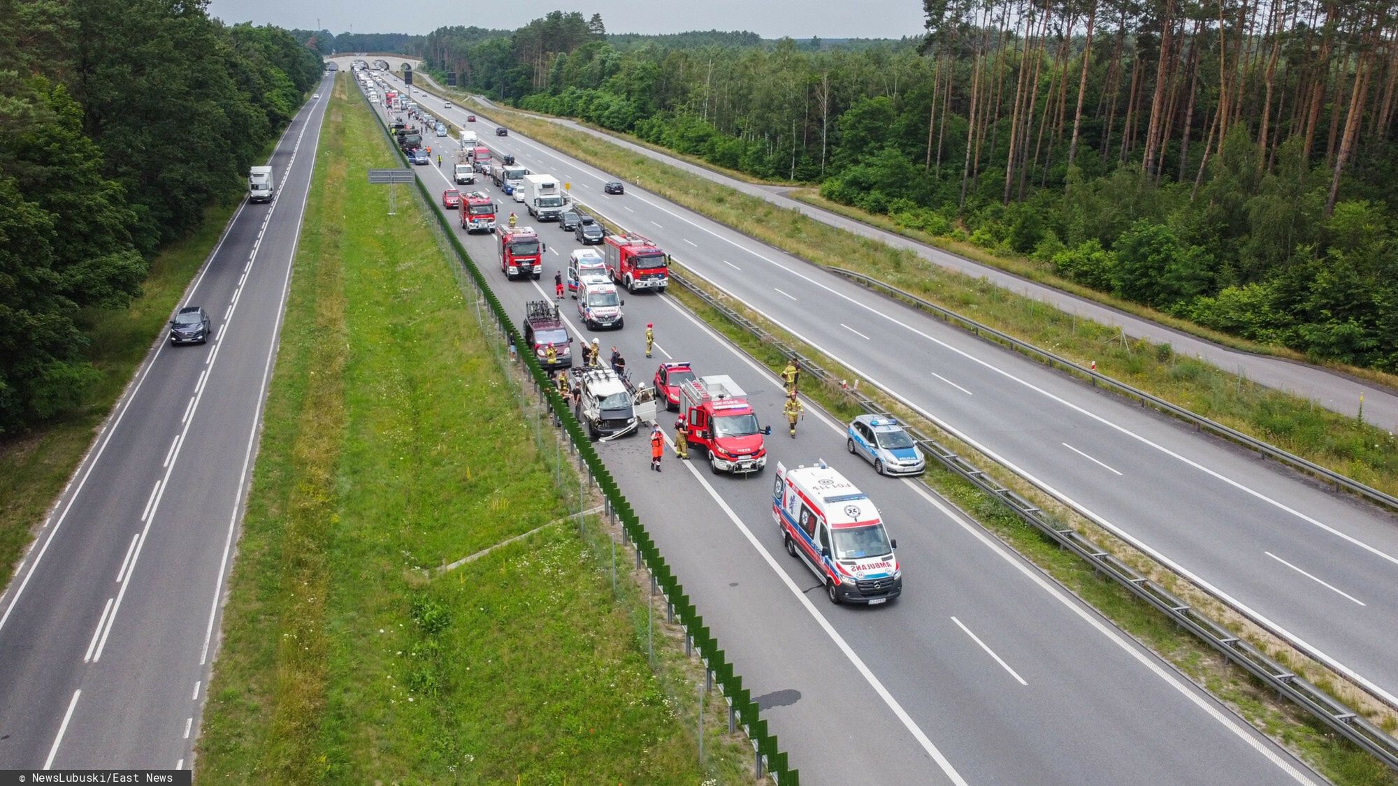 Wypadek na S3. Zdjęcie ilustracyjne 