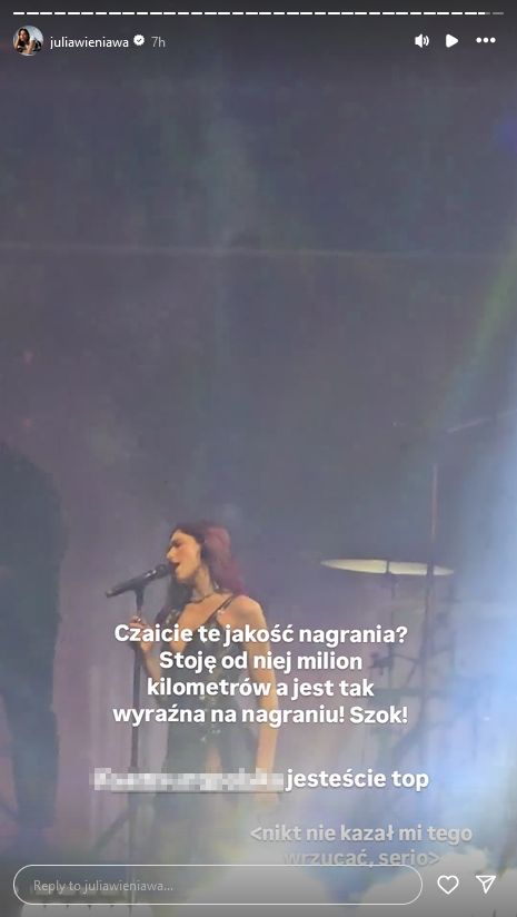 Julia Wieniawa na Openerze
