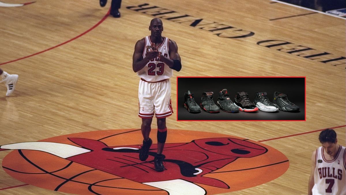 Michael Jordan W ramce jego buty
