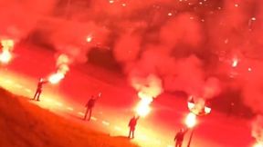 Niezwykłe sceny w Szczecinie. Wielkie racowisko kibiców Pogoni nad Odrą