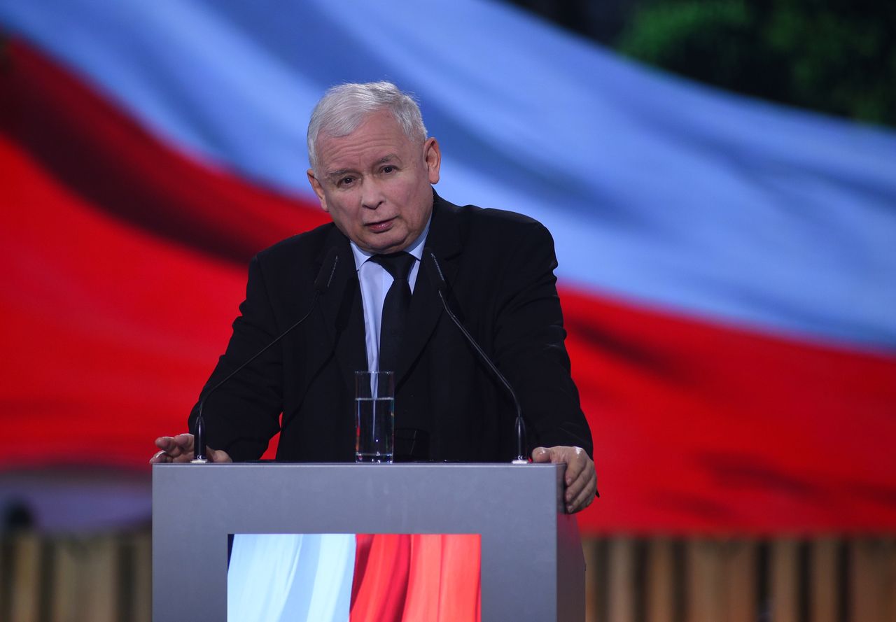 Lublin. 24.06.2020. Konwencja Forum Mlodych PiS z udzialem prezesa Jaroslawa Kaczynskiego. N/Z prezes PiS Jaroslaw Kaczynski