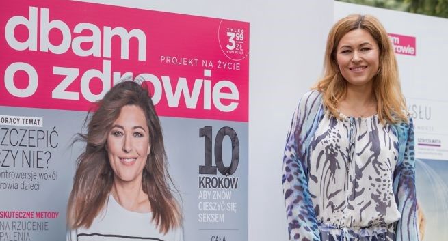 Beata Sadowska redaktor naczelną nowego pisma „Dbam o zdrowie”