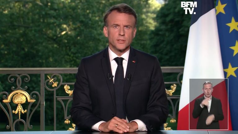 Prezydent Emmanuel Macron