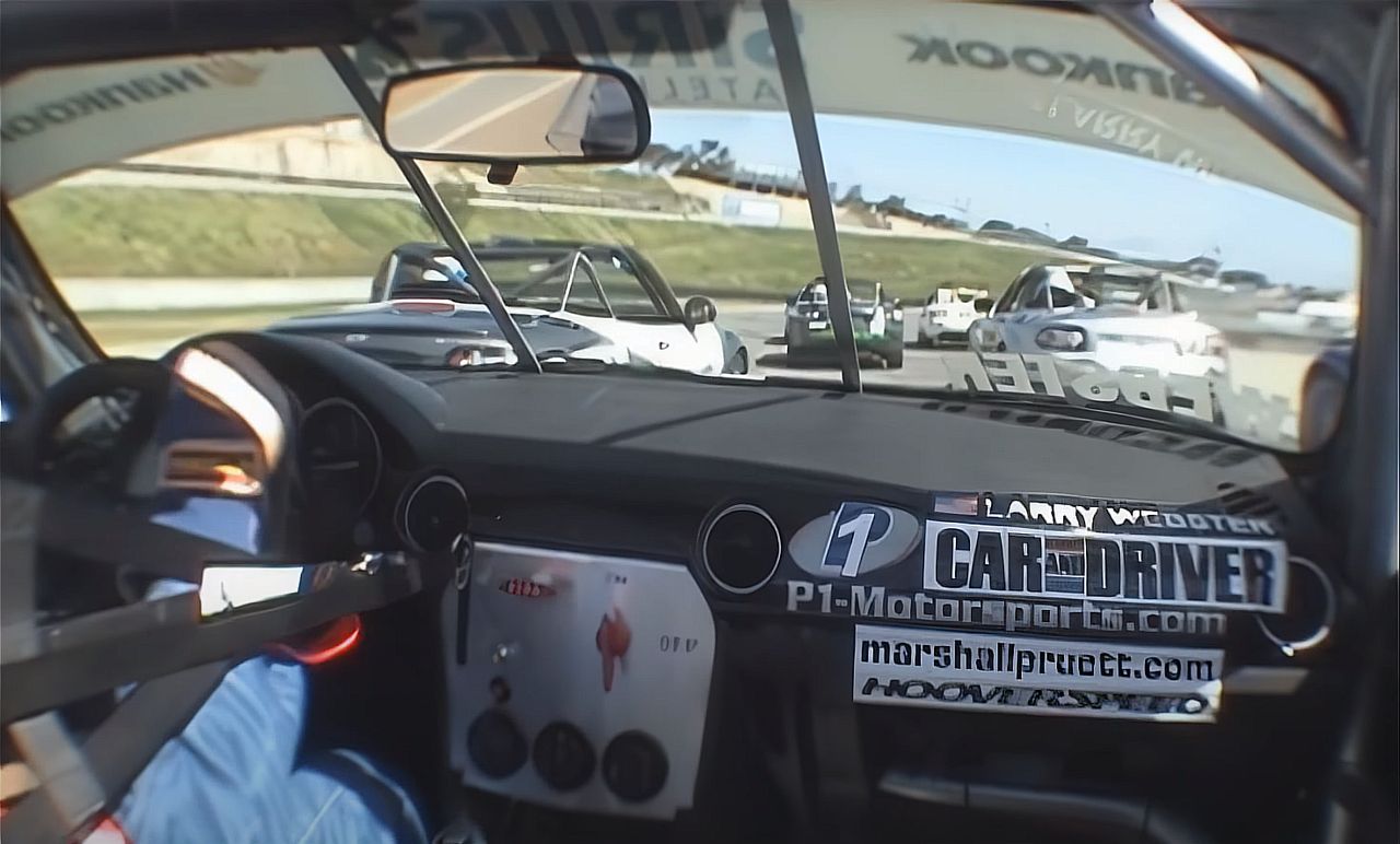 The first ever Mazda MX-5 Cup race from the driver's perspective