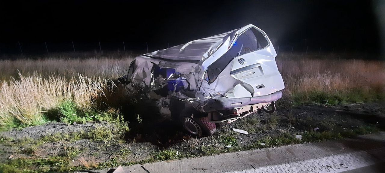 Poważny wypadek na A4. Kierowca zabrany do szpitala