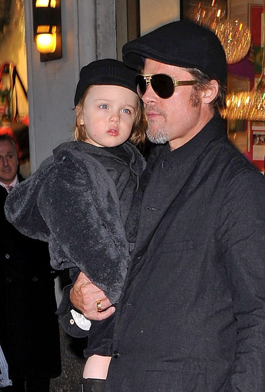 Brad Pitt i Knox Jolie-Pitt, 2010