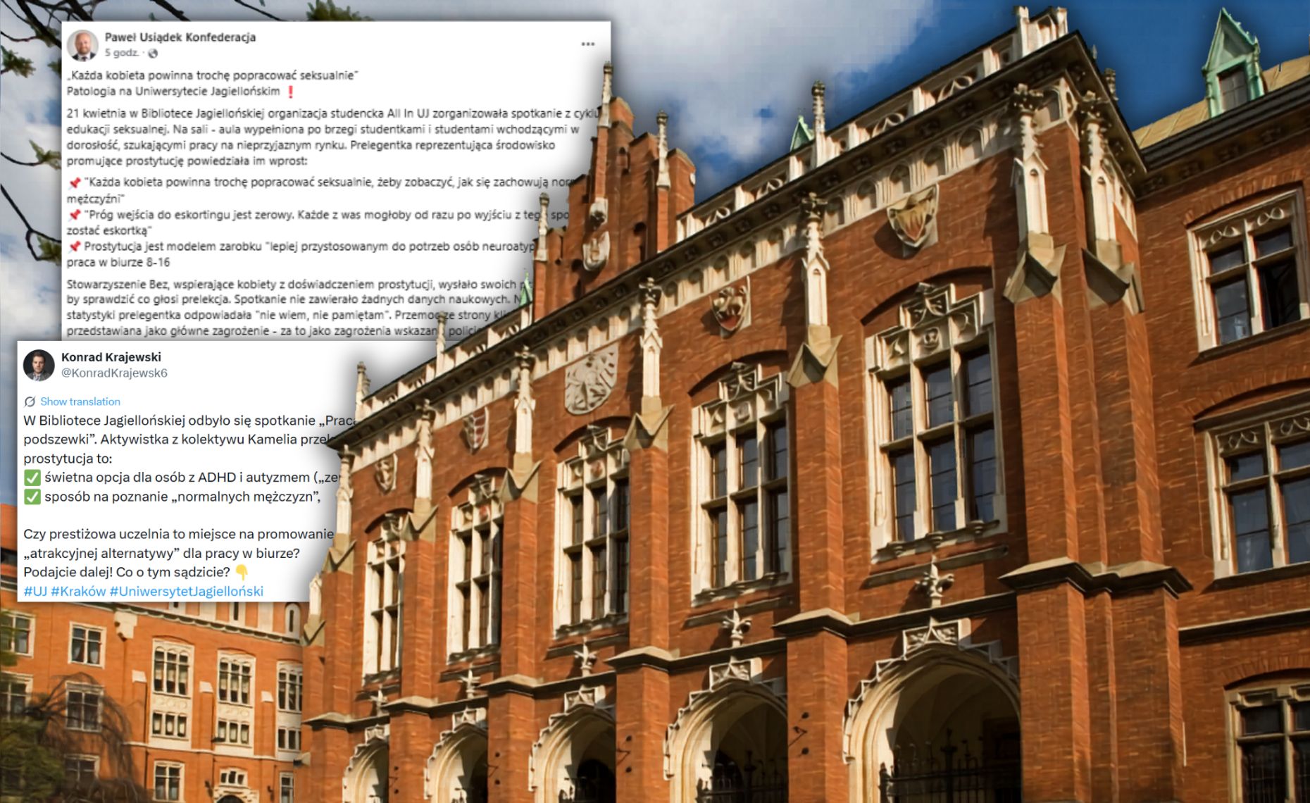 Konfederacja mówi o skandalu w Bibliotece Jagiellońskiej. Mamy oświadczenie organizatorów