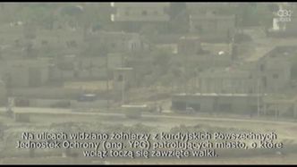 Kłęby czarnego dymu nad Kobane