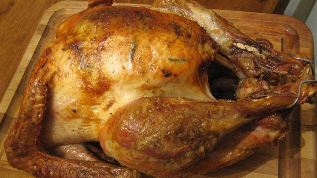 Pieczony indyk (mięso ciemne i skóra)