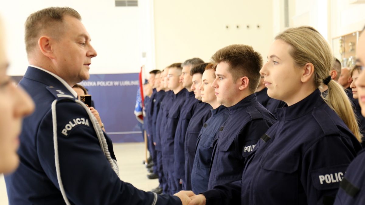 Ślubowanie nowych policjantów | fot. Policja