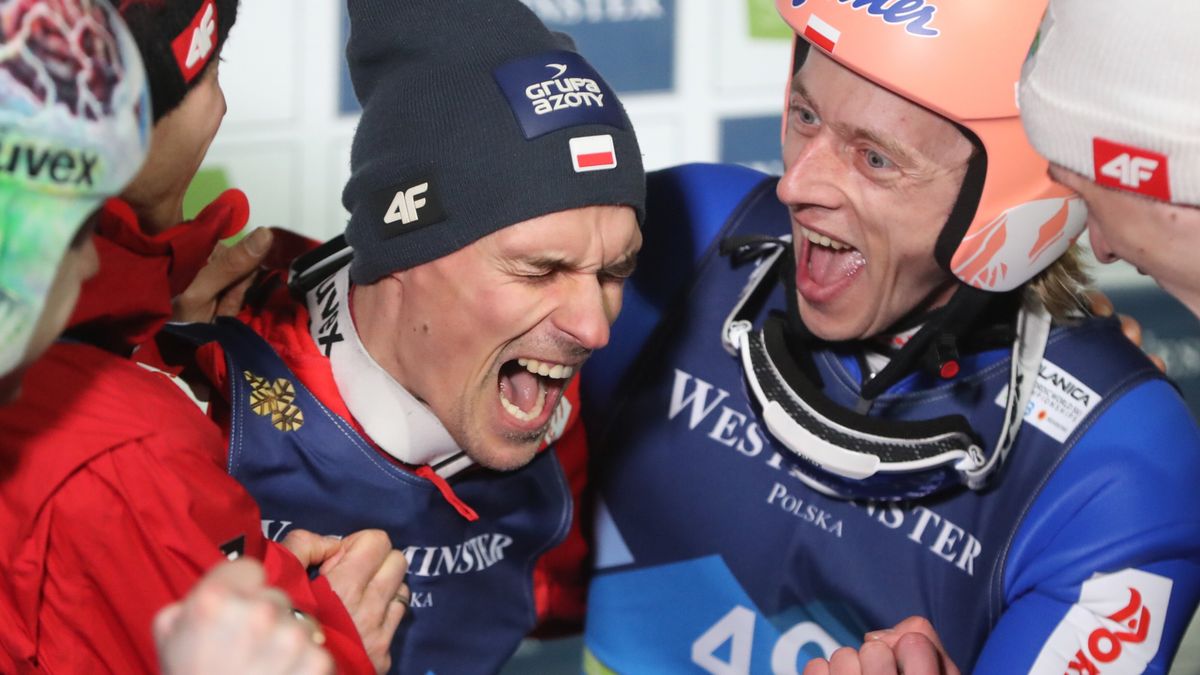 PAP / Grzegorz Momot / Na zdjęciu: Piotr Żyła i Dawid Kubacki