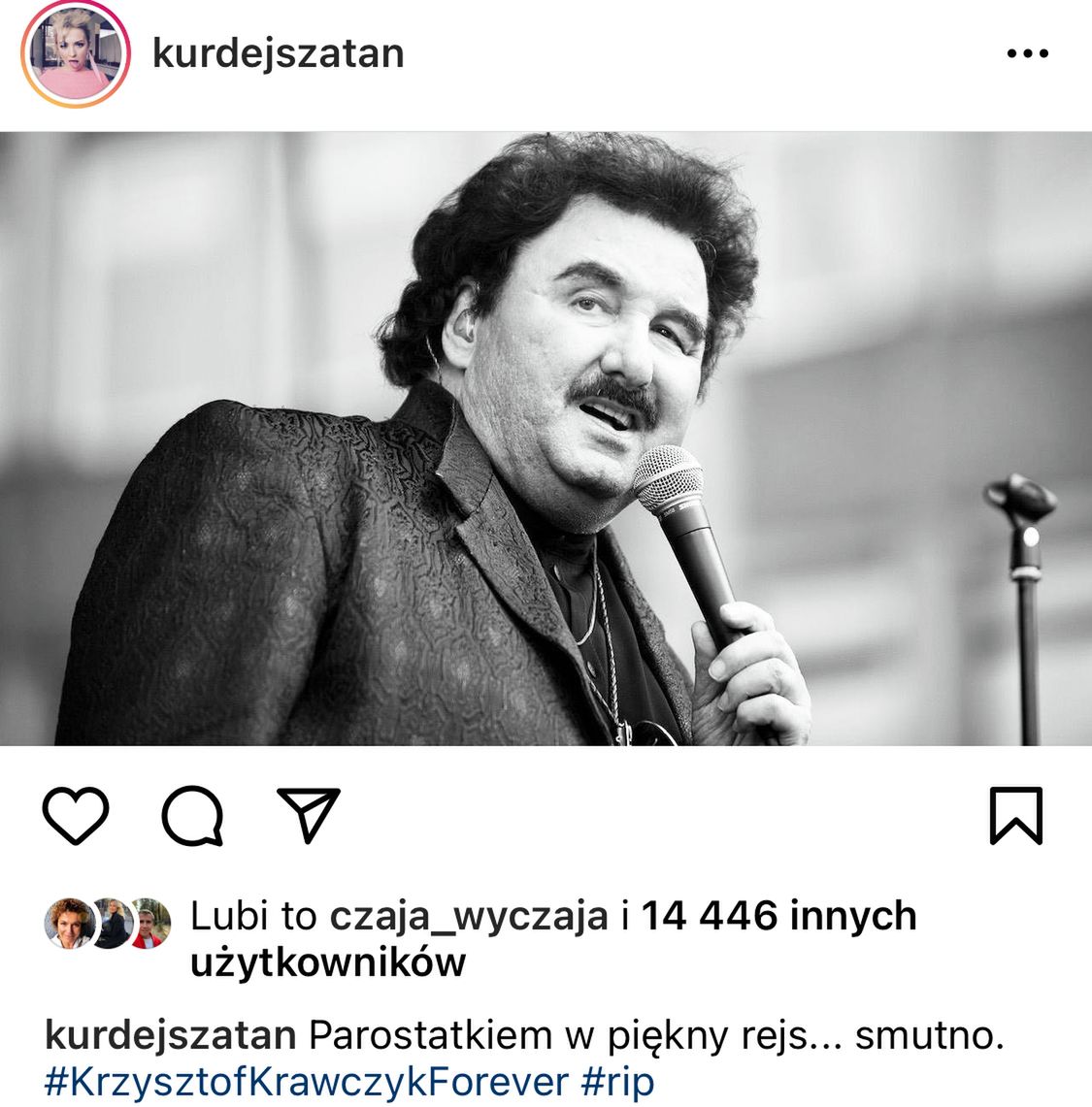 Krzysztof Krawczyk nie żyje. Wspomnienie Kurdej-Szatan