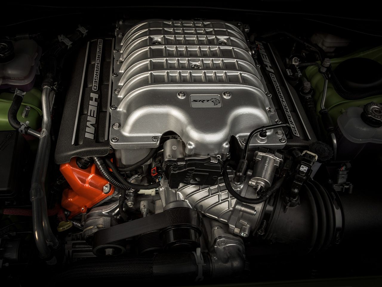 Silnik V8, który napędza wszystkie modele z linii Hellcat (fot. Dodge)
