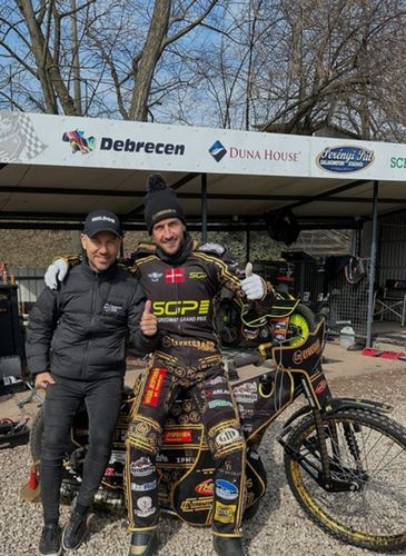 Nicki Pedersen i Anders Thomsen (źródło: instagram.com/nickipedersen)