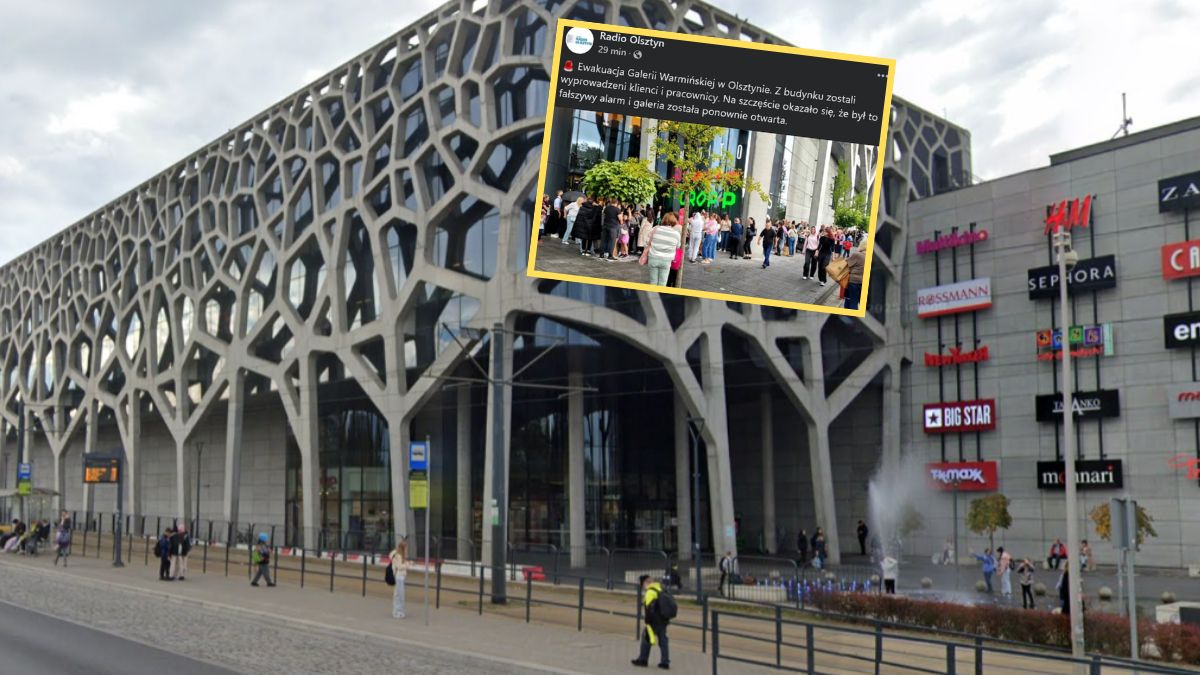  Fałszywy alarm w Galerii Warmińskiej 